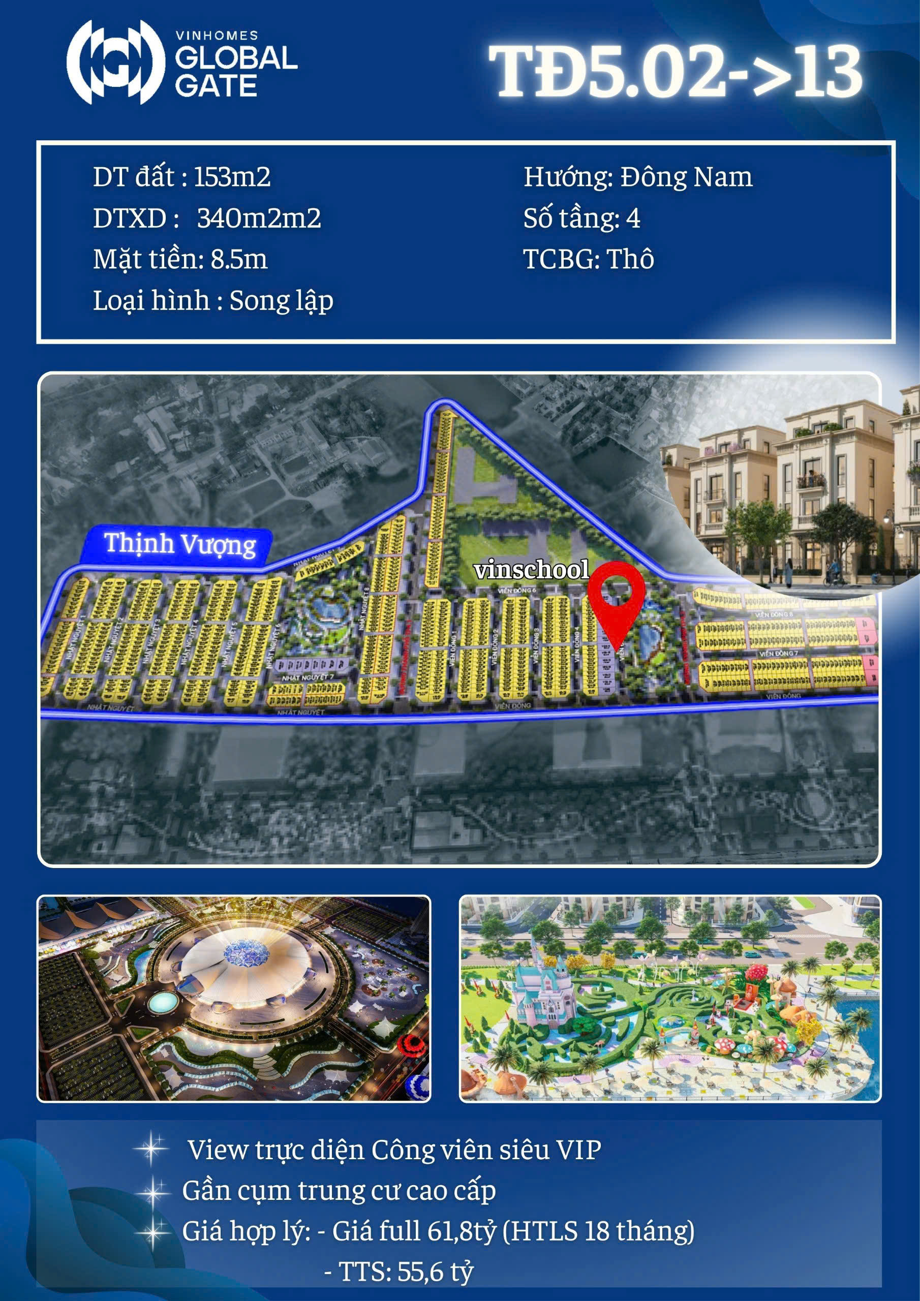 Biệt thự Vinhome Global Gate Cổ Loa